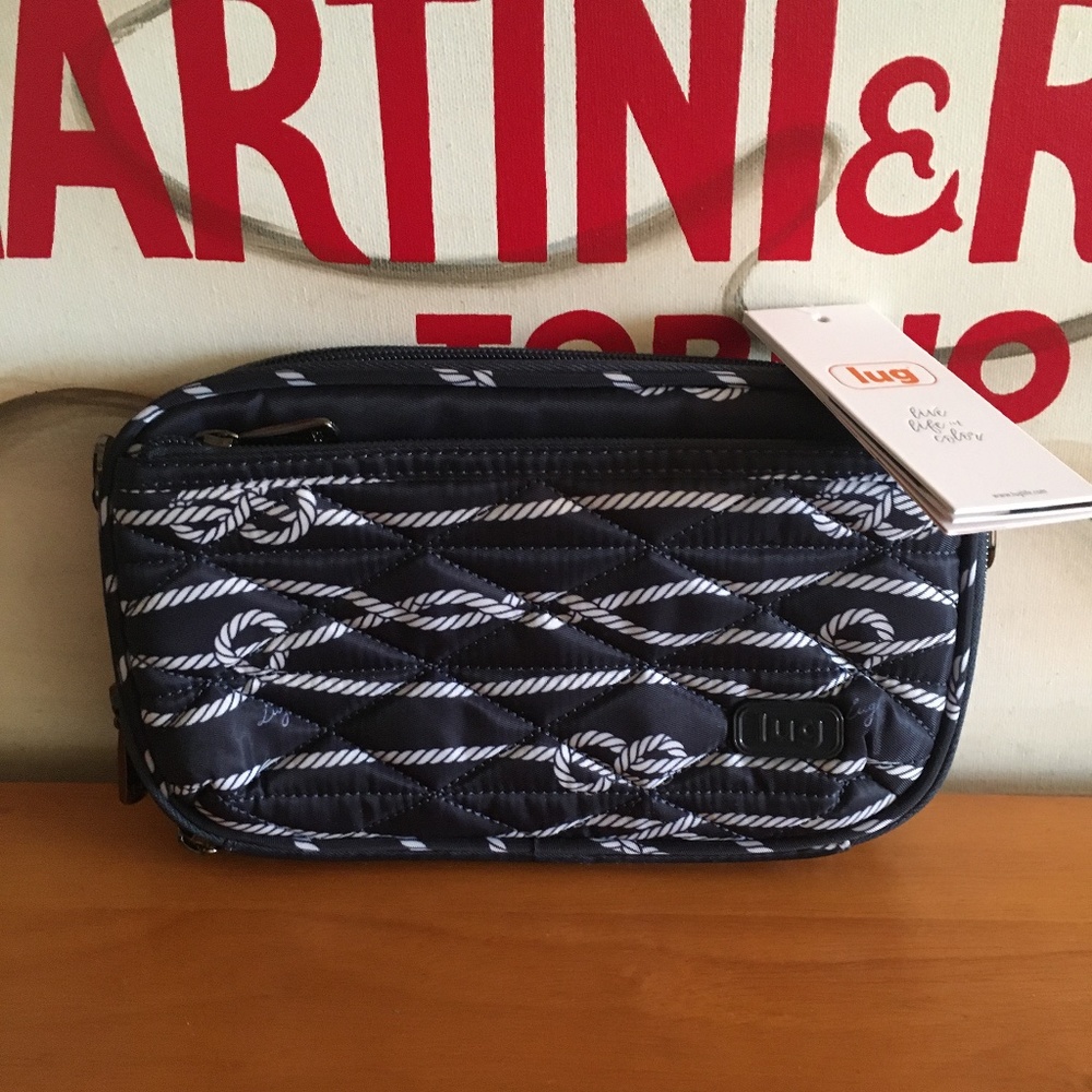 LUG - Roundabout 2 Convertible Wallet Crossbody in Nautical Navy - NWT